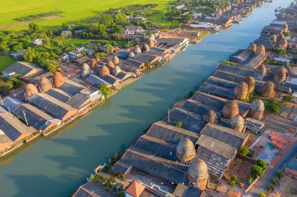 Brick-making village in Vinh Long