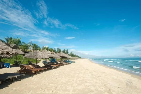 Beach bathing and checking in at An Bang Beach