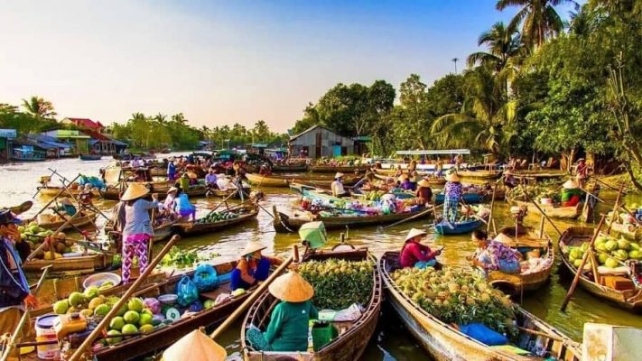 Floating Markets in the Mekong Delta