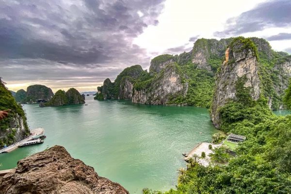 Ha Long Bay view from Sung Sot Cave 