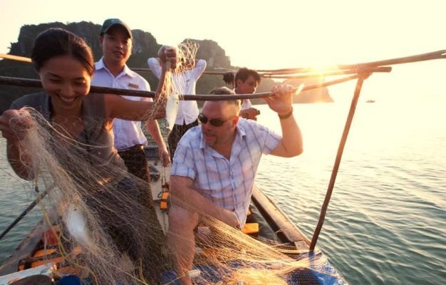 Leisure Fishing on Halong Bay