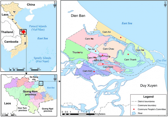 Location map of Hoi An