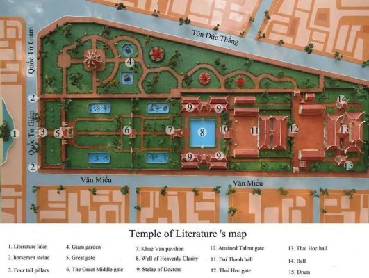 Temple of Literature map