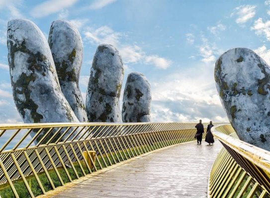 The Golden Bridge is most beautiful in the dry season from February to August