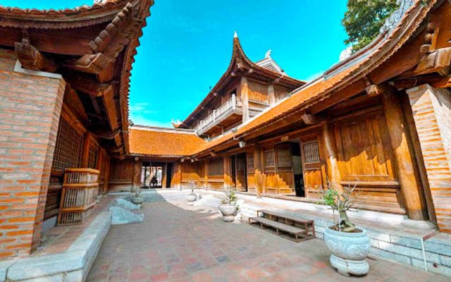 The front and back pavilion in the Temple of Literature