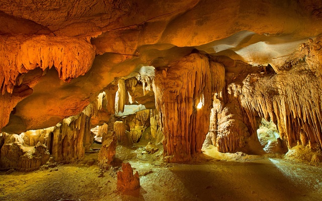 The natural beauty in the cave will surprise you