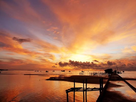 Dawn at Ham Ninh fishing village