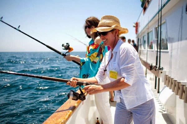 Fishing at sea at Ham Ninh fishing village