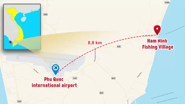 Ham Ninh fishing village location