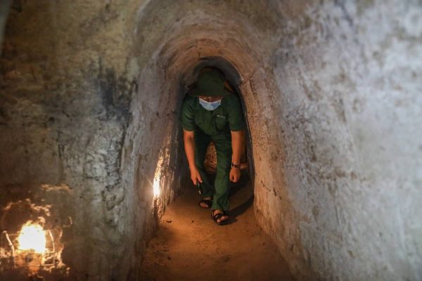 Inside the Cu Chi tunnels