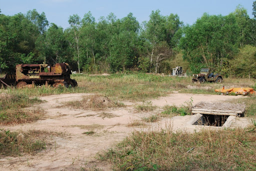 Recreates the desolation of Cu Chi in wartime