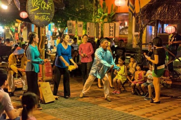 Traditional art performance program at the festival