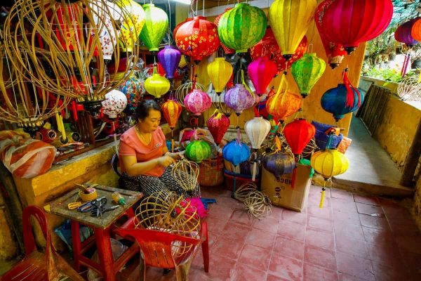 Traditional lantern making