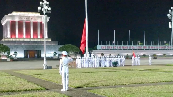 Flag-Lowering Ceremony