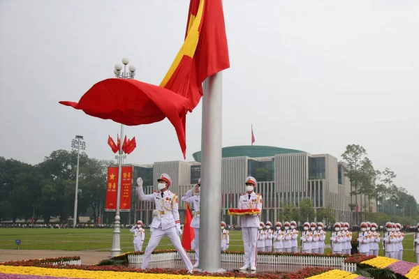 Flag-Raising Ceremony at the Ho Chi Minh Mausoleum