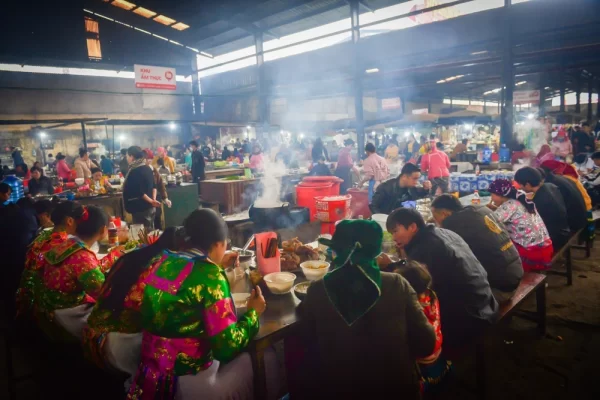 Food court at the market