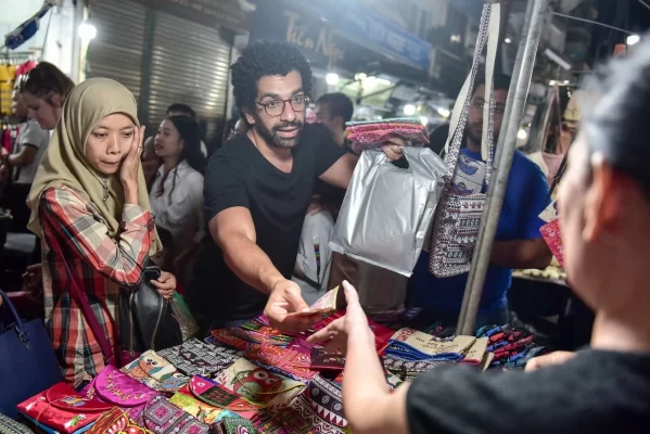 Hanoi Night Market is a place for tourists to shop and experience local culture.