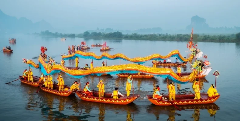 Traditional Boat Racing in Ninh Binh