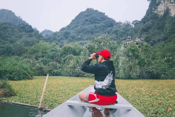 Many tourists visit Thung Nham to admire the beautiful birds there.