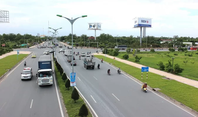 Vietnam develops with modern infrastructure.