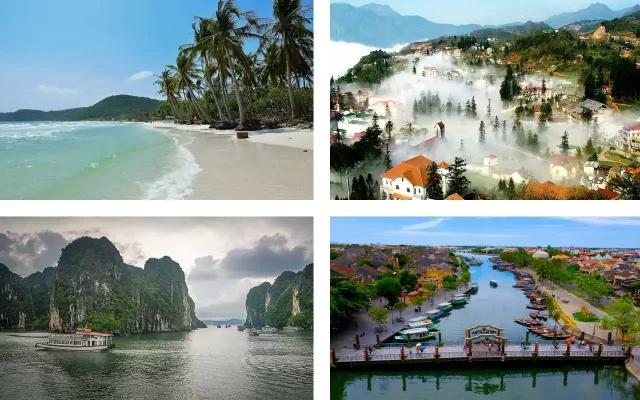 Vietnam's climate is diverse and changes from north to south.