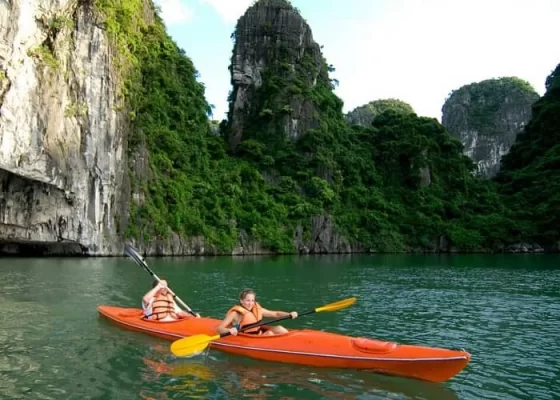 Enjoy and relax while kayaking in the turquoise waters.