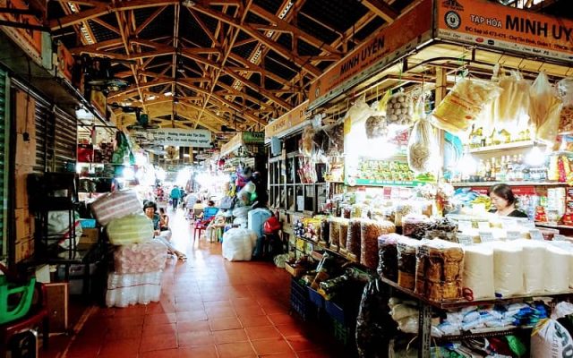 Tan Dinh Market has a strong French architectural imprint.