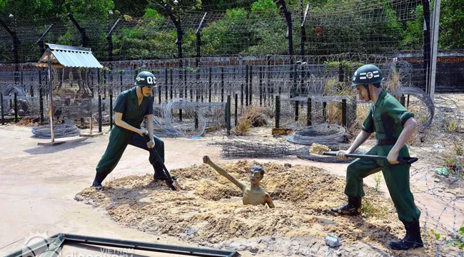 Phu Quoc Prison recreates the history of brutal war.