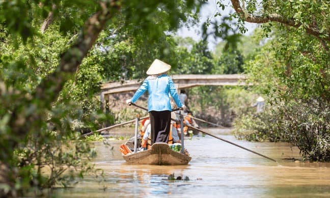 The lives of Mekong Delta people are closely linked to rivers.