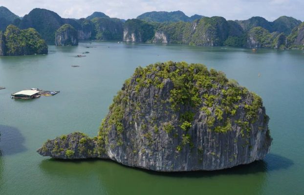 Turtle island in Lan Ha Bay