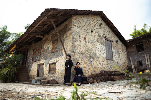 Ancient stone house at Khuoi Ky Stone Village.