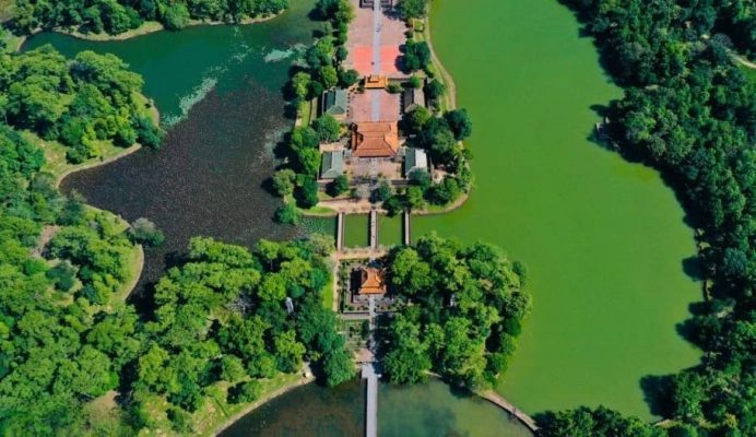 Minh Mang Tomb seen from above.