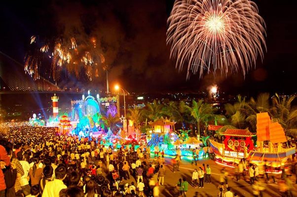 The fireworks display is always the most anticipated part.