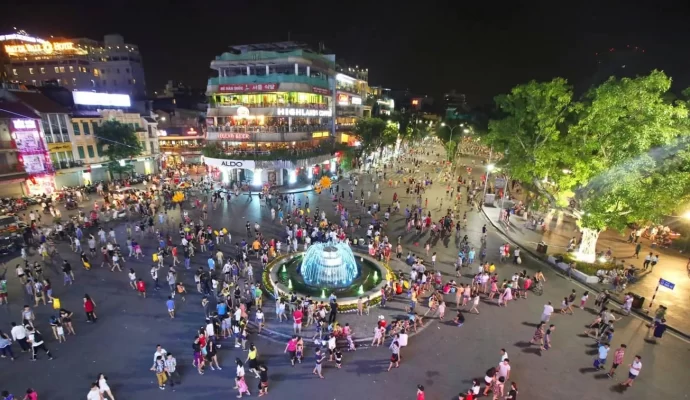 Hoan Kiem Lake Walking Street hosts many cultural activities.